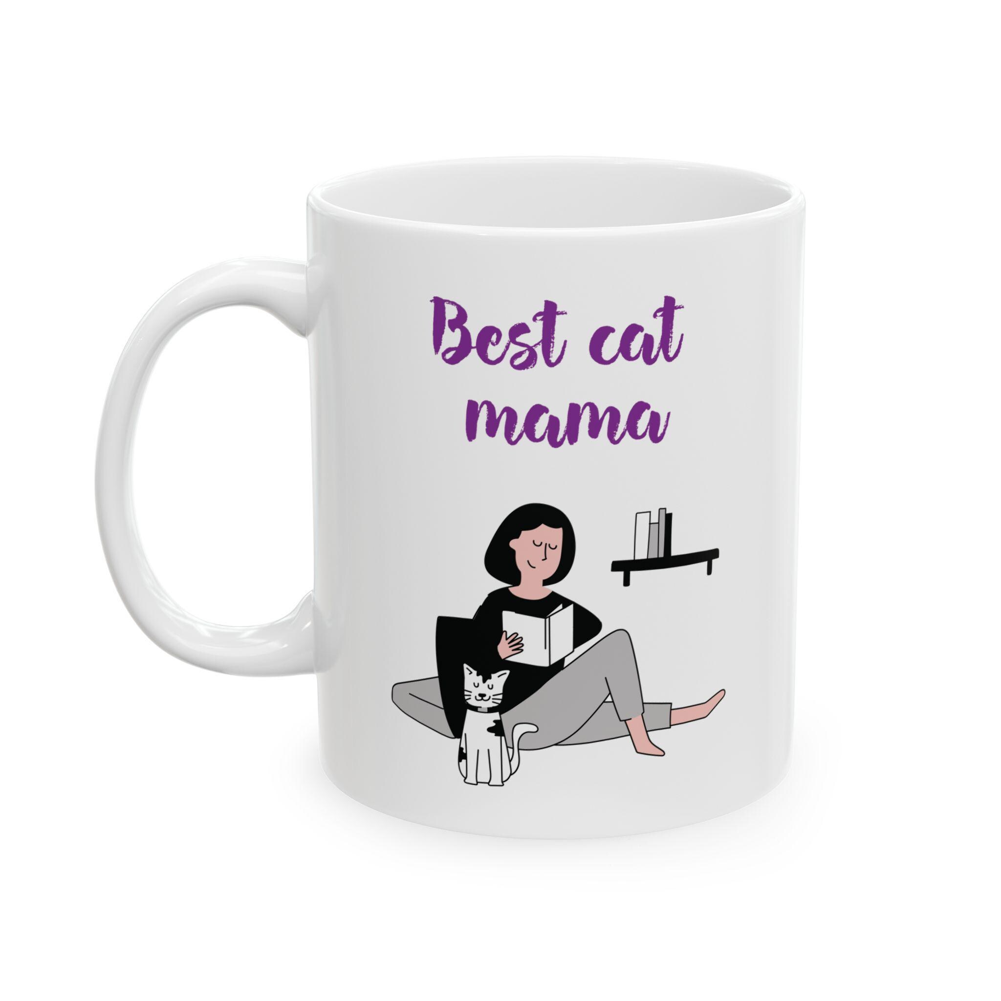 Discover Atomic Cat Mug New Year 2026, Mid-Century vibe, retro vintage style, 50s design