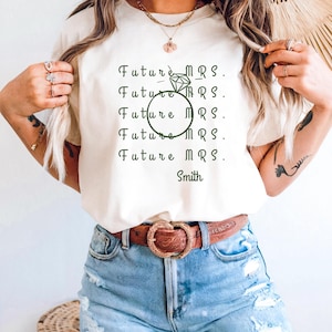 Future Mrs Shirt, Bride to Be Gift, Engagement Party Tee, Bachelorette Party Shirt, Bridal Shower Top, Fiancée Shirt, Comfort Colors