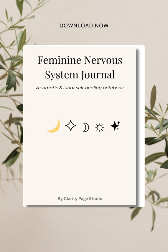 Somatic Healing Journal | Lunar and Emotional Workbook | Shadow Work and Nervous System Regulation | Feminine Wellness Printable PDF