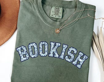 Comfort Colors® Bookish Shirt, Toile Floral Bookish Shirt, Book Club Tee, Book Lover Shirt, Book Lover Gift, Bookworm, Reader,Librarian Gift