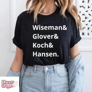 Wiseman Glover Koch Hansen Crew T-Shirt, Space Team Graphic Tee