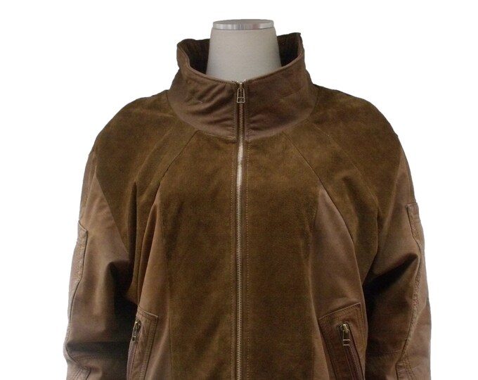 Ladies recycled leather jacket