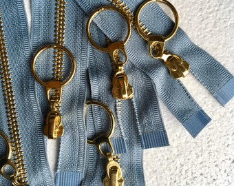 5 blue Separating zipper