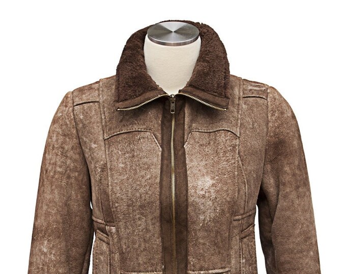 Ucycled shearling jacket
