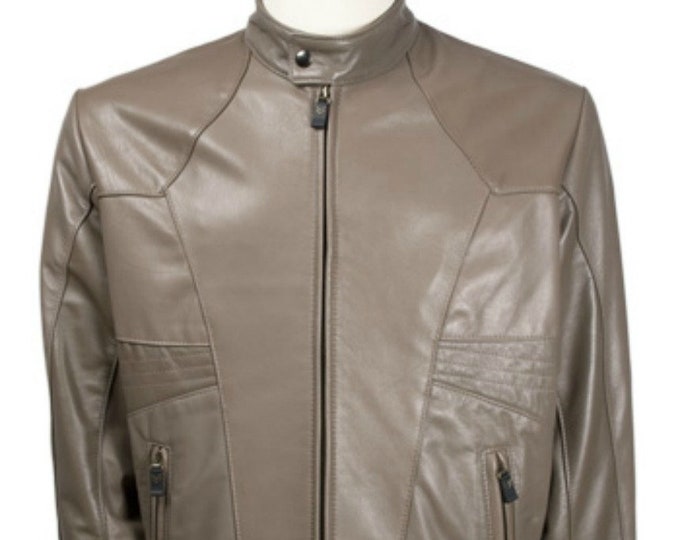 Men lambskin leather jacket