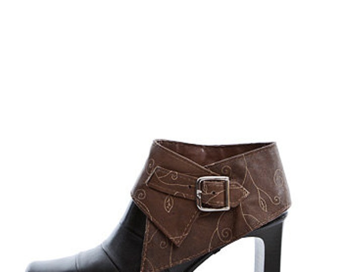 Leather ankle-belt