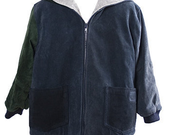 Recycled suede jacket for child.