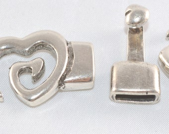 Heart shaped hook clasp