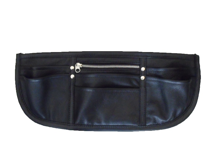 Black leather waitress, waiter apron