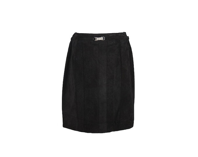 Nice black suede skirt