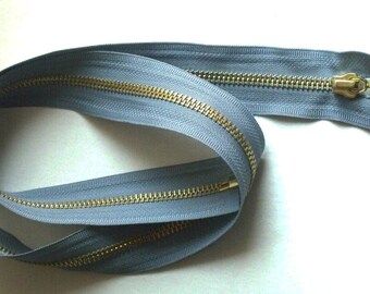 Light blue Separating zipper