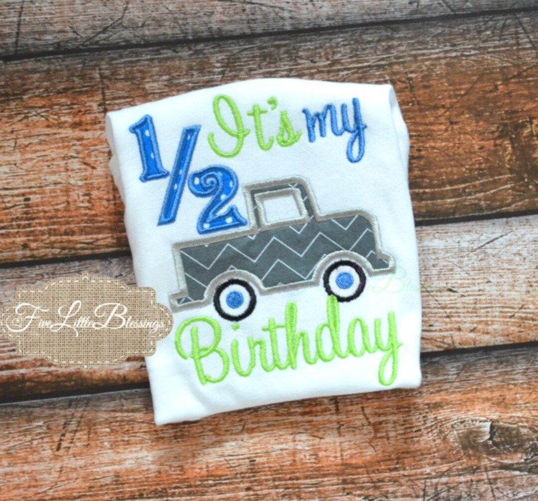 Half Birthday Happy 1 2 Birthday 6 Month Birthday Happy Etsy