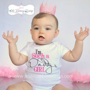 Daddy's girl  - princess - baby shower gift - little princess -Father's Day gift - little girl - brand new - take home outfit