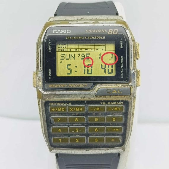 Casio Data Bank 80 DBC-800 Calculator Watch – Vin… - image 10