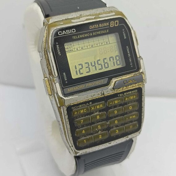 Casio Data Bank 80 DBC-800 Calculator Watch – Vin… - image 2