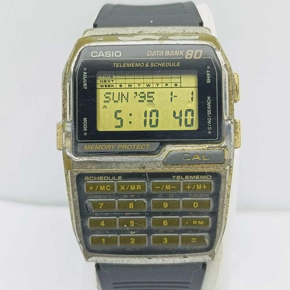 Casio Data Bank 80 DBC-800 Calculator Watch – Vin… - image 5