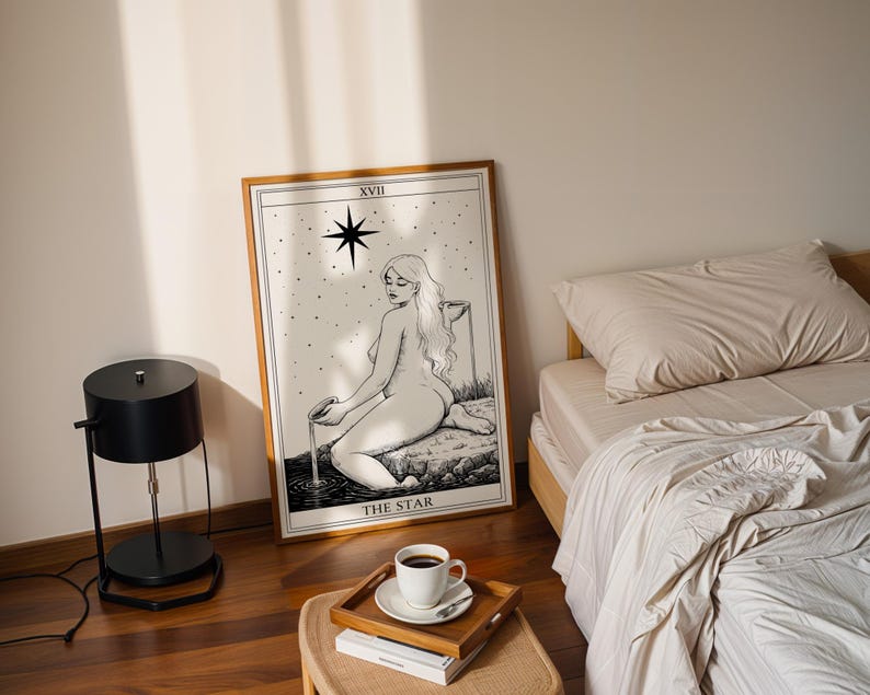 Mystical tarot wall decor representing renewal and faith