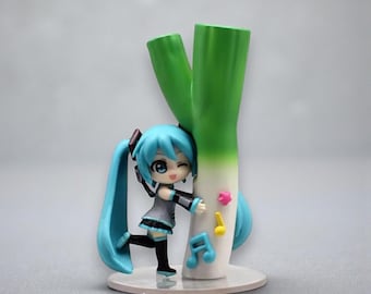 Mini figura de Anime Miku, figura decorativa de chica de Anime
