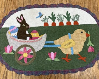 Peter  & Henry at Play Wool Applique