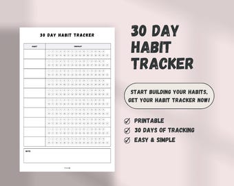 ¡Rastreador de hábitos de 30 días!