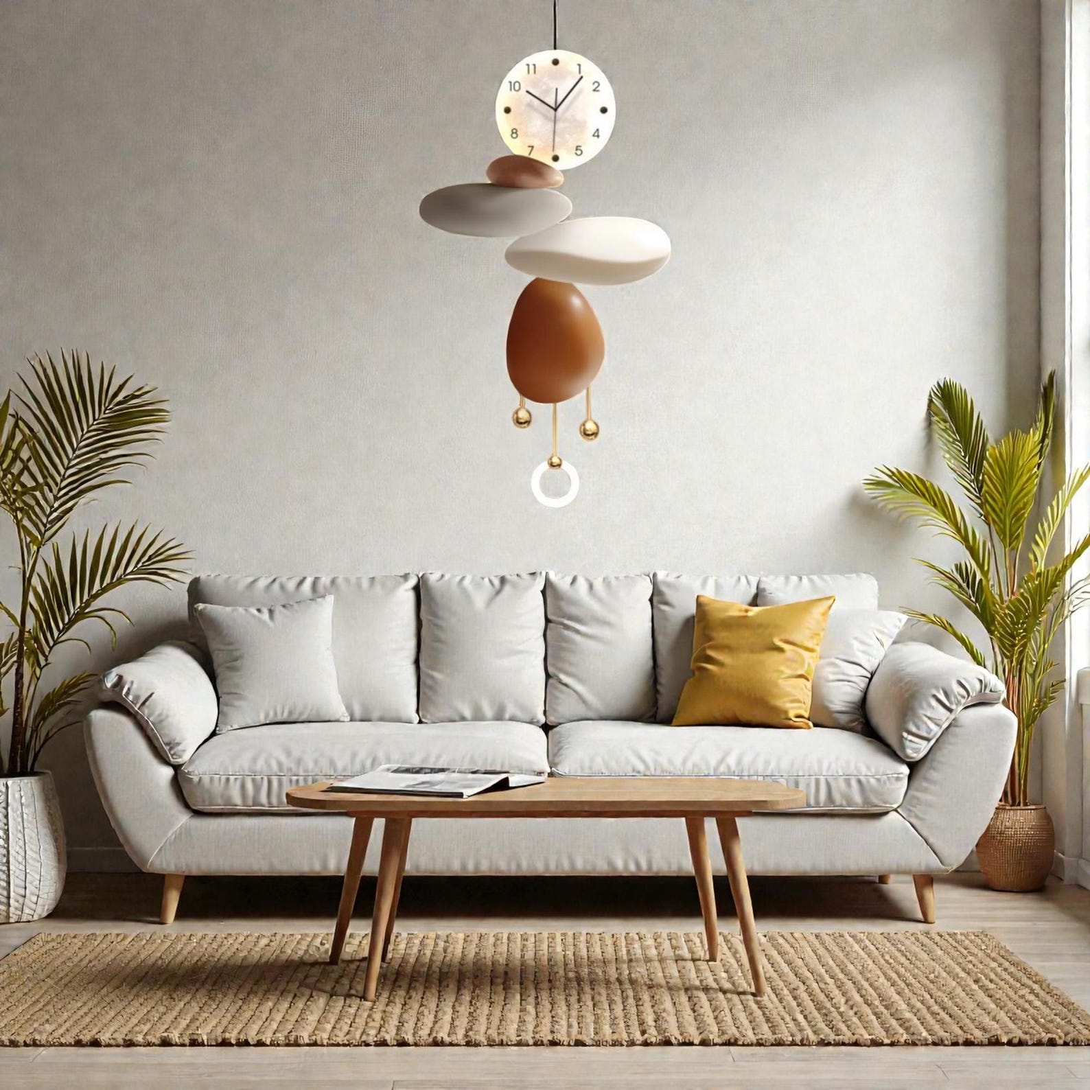 Modern LED Wall Clock Art, Abstract Luxury Design, Large Decorative ...