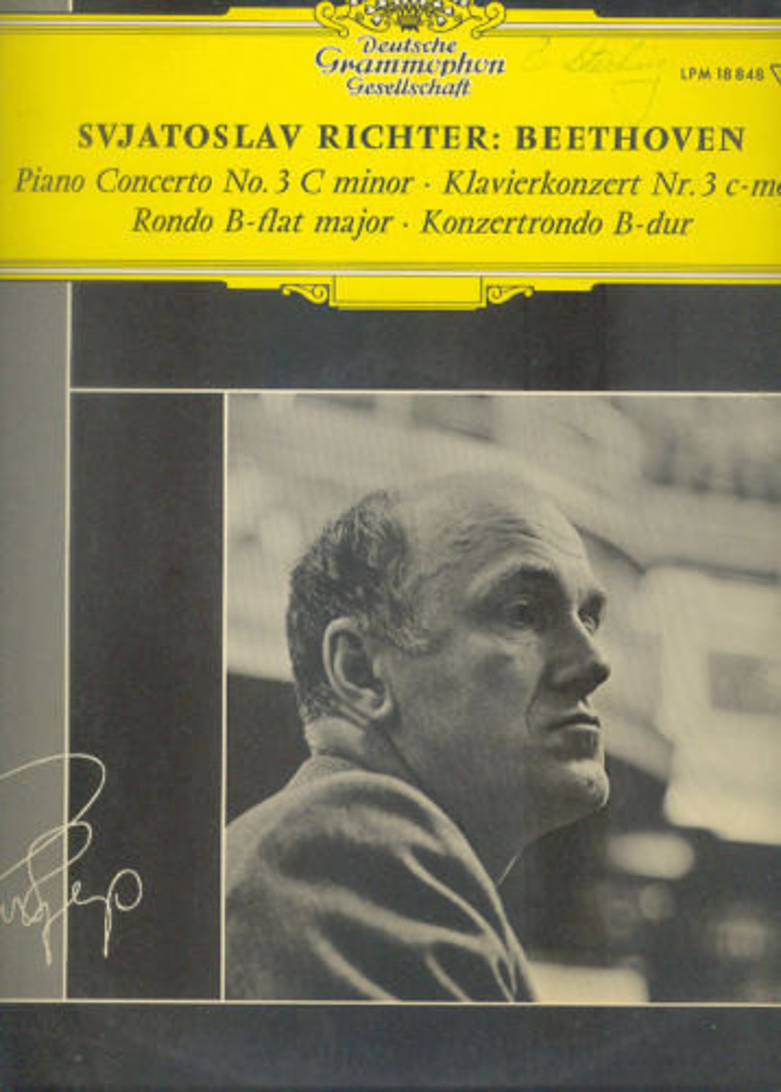 SVJATOSLAV RICHTER LP Beethoven Piano Concerto No. 3 | Etsy