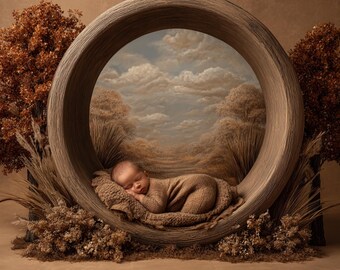 Newborn Backdrop Digital Photo Background for Newborn Photography | Nature Scene | Instant Download, High-Resolution JPEG