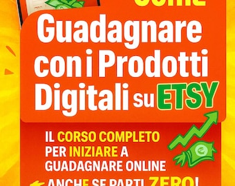 Earn Money with Digital Products on Etsy | Complete Video Course + Professional PDFs + Excel Profits | Step-by-Step Method