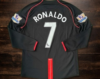 Manchester United Ronaldo 7 Retro Long Sleeve Jersey | Vintage Football Kit
