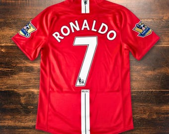 Manchester United Ronaldo 7 Retro Red Jersey | Vintage Football Kit