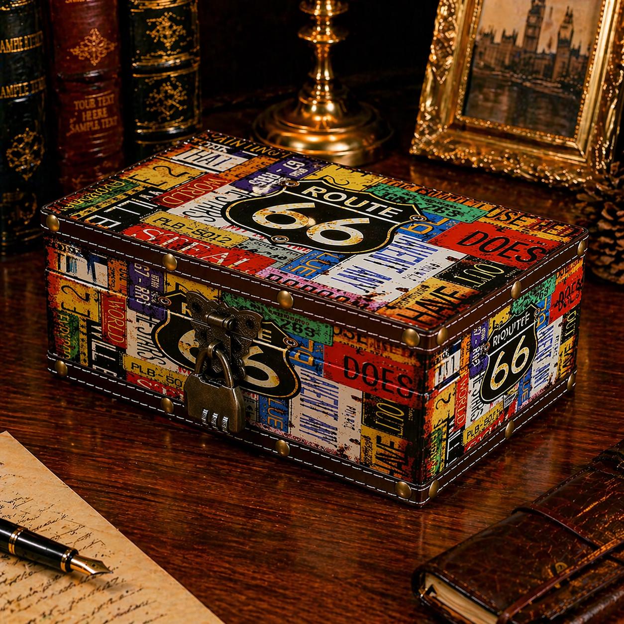 Route 66 Storage Box - Etsy