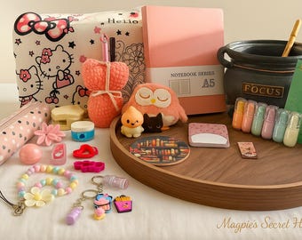 Caja de tesoros misteriosos: papelería sorpresa y accesorios adorables / Regalo de autocuidado / Regalo de cumpleaños único / El tesoro secreto de la urraca