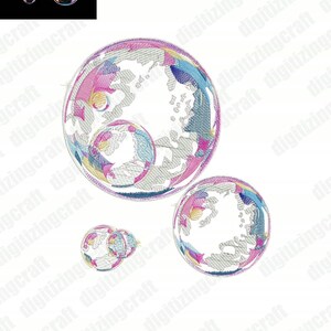 Bubble Embroidery Design, Machine Embroidery File for Pes Dst Jef, Digital Download