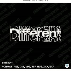 Different Embroidery Design, Machine Embroidery File for Pes Dst Jef, Digital Download