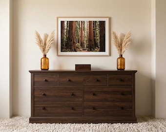 DIY Dresser Plans PDF | 7 Drawer Solid Wood Furniture Blueprint | Rustic Bedroom Chest of Drawers | Custom Closet Storage Build