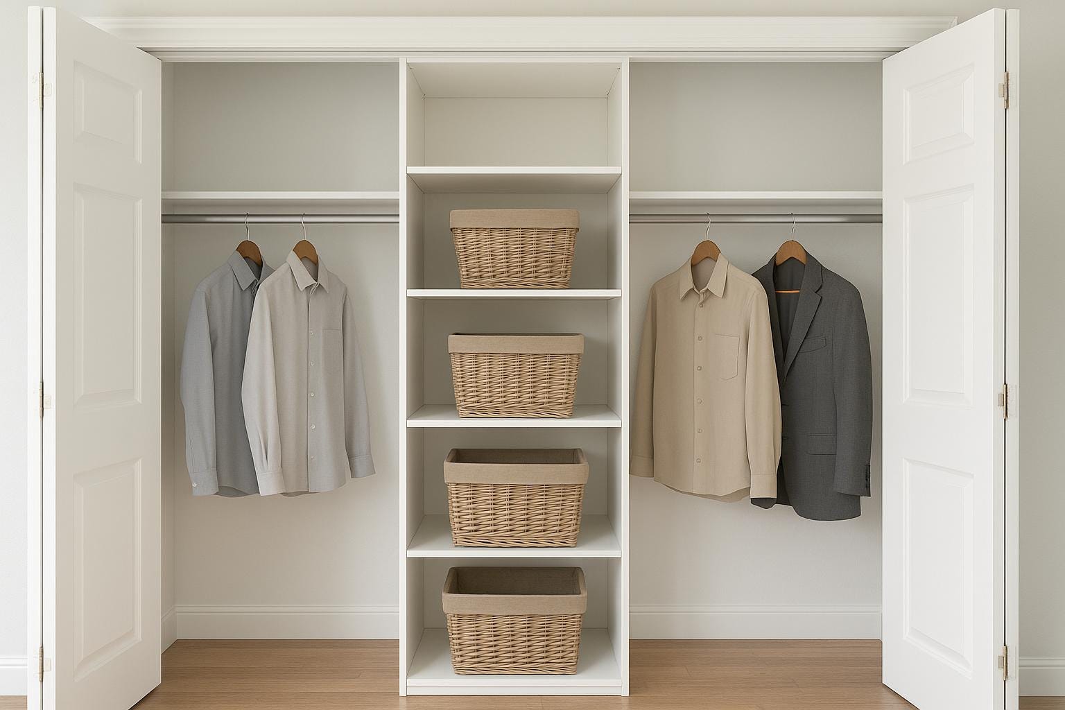 Walk-in Closet System Plans PDF | DIY Wood Closet Organizer Storage ...