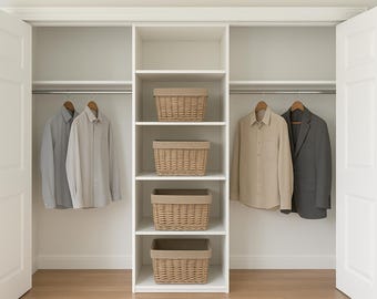 Walk-In Closet System Plans PDF | DIY Wood Closet Organizer Storage Woodworking Blueprint | Step-by-Step Build Guide Download