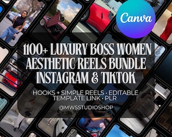 Ponad 1100 luksusowych filmów z bezosobowym stylem życia kobiet na Instagram | Klipy z bogatym stylem życia dziewczyn na Instagram, TikTok i krótkie filmy na YouTube | PLR