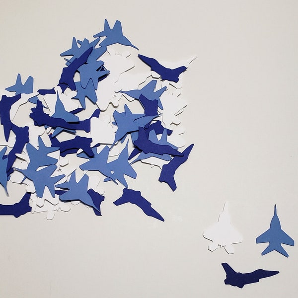 Military Airplane Confetti /Figher Plane/Air Force/ Welcome Home Party Decorating/ Birthday/ Supplies/ 100 Pieces