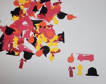 Firefighter Confetti/Fireman/Fire-woman/Happy Birthday/Retirement Party/Table Confetti 100 Pieces