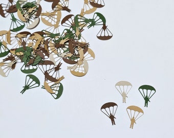 Paratrooper Confetti/ Military/ Welcome Home Party Decorating/Retirement Party/Happy Birthday/ Party Supplies/ 100 Pieces