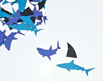 Shark Confetti/Pool Party/Shark Birthday/ Party Supplies/Happy Birthday / Party /100 Pieces