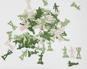 Army Men Confetti/ Military/ Welcome Home Party Decorating/ Birthday/ Supplies/ 100 Pieces