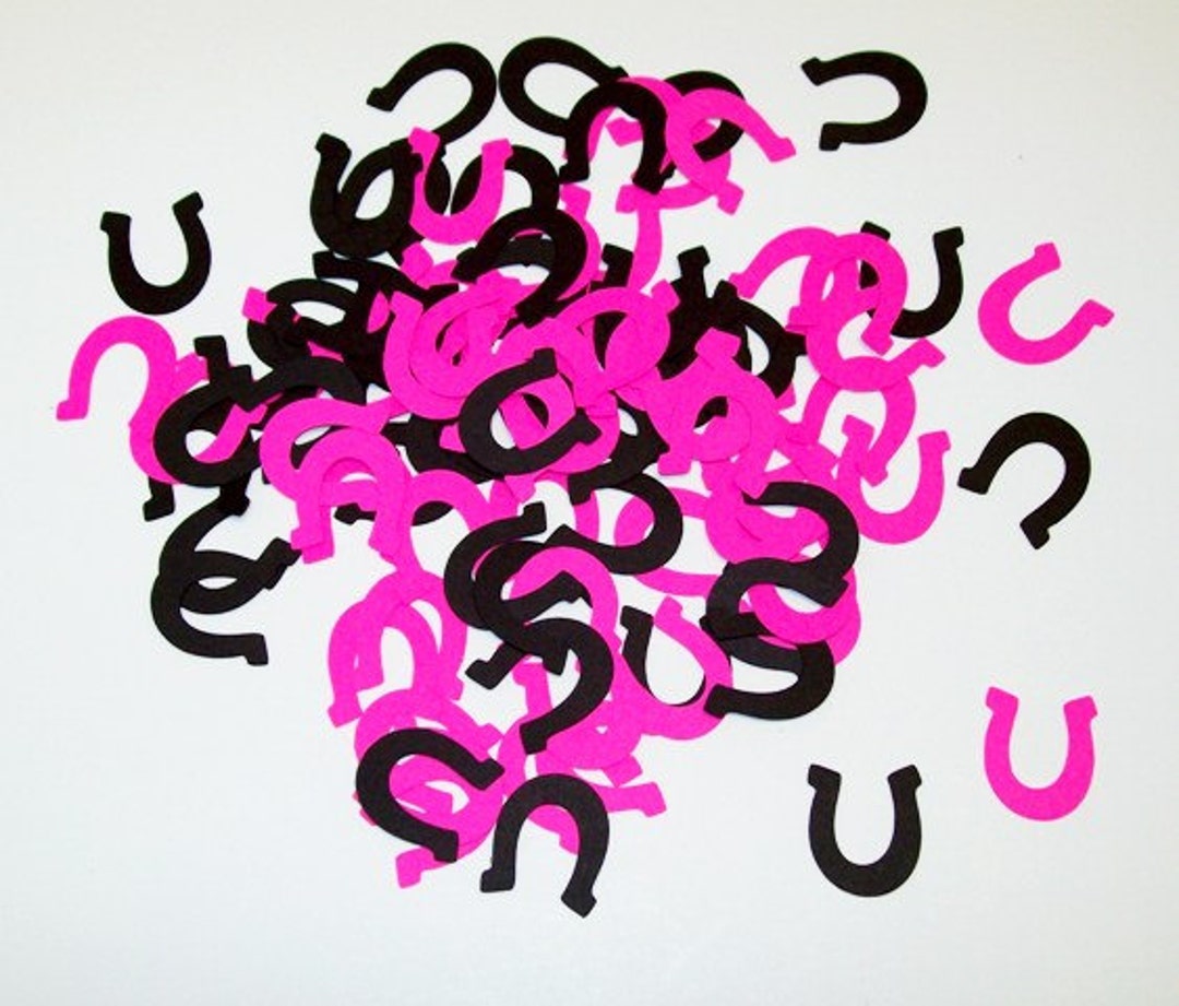 Horseshoe Confetti/ Happy Birthday / Western Party / Rodeo/ 100 Pieces
