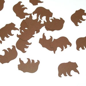 Bear Confetti/ Happy Birthday/ Birthday/ Table Confetti/ Party Supplies/ Birthday/ / 100 Pieces