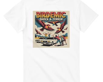 Retro 1970s Grindhouse T-Shirt - Birdemic B-Movie Scene - Vintage Style Tee