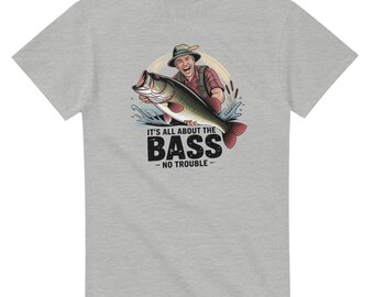 Fishing T-Shirt - Parody Design: 'It's All About the Bass' - Fun Gift for Fishermen