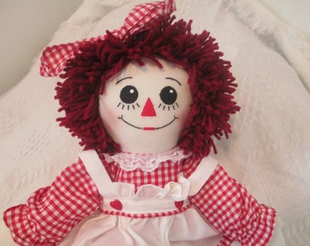 Handmade  Raggedy Ann Doll