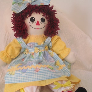 Handmade Raggedy Ann Doll image 1