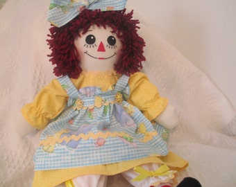 Handmade  Raggedy Ann Doll